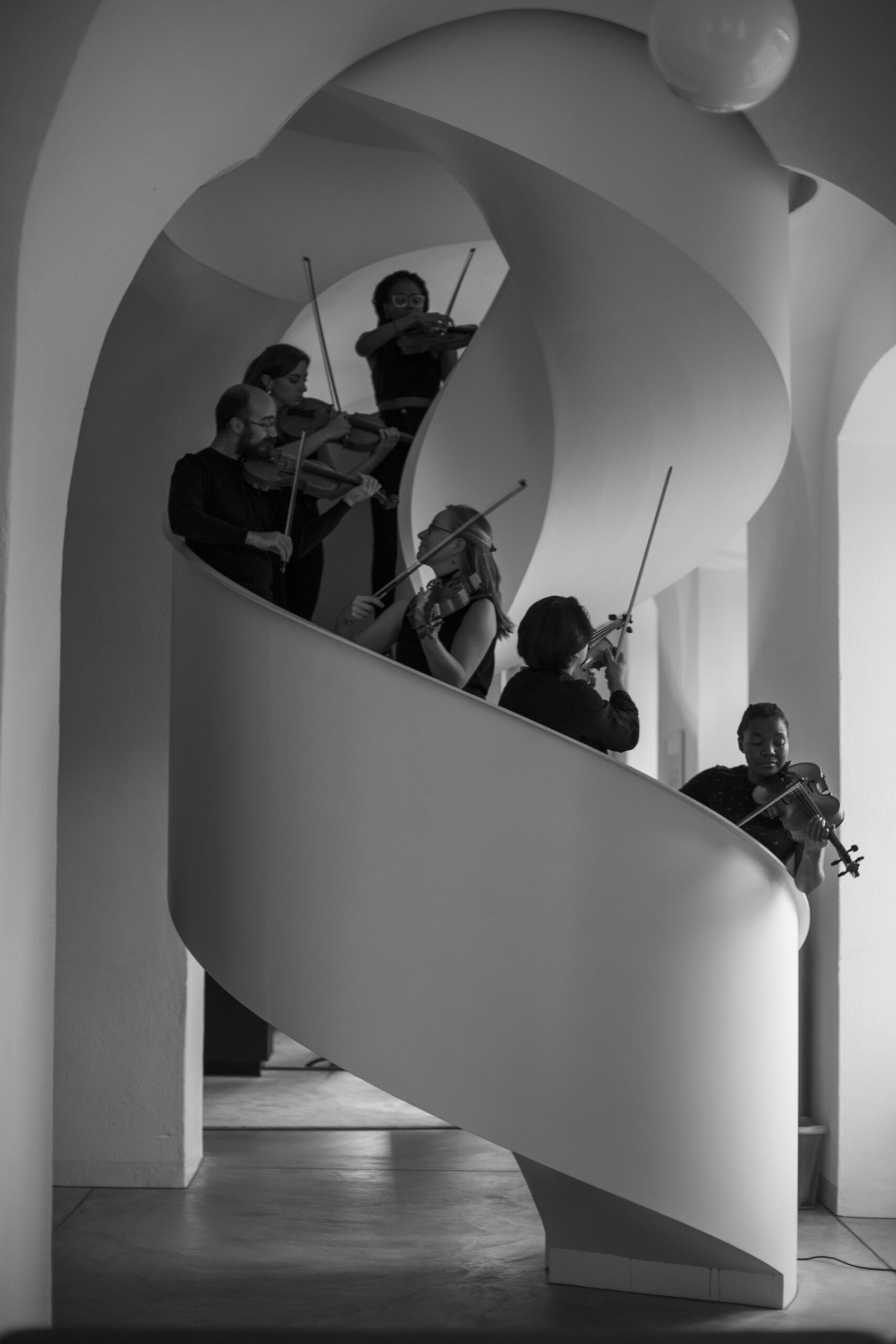 orquestra en escalera